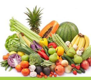 fresh fruit and vegetables
