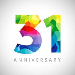 31st anniversary in business