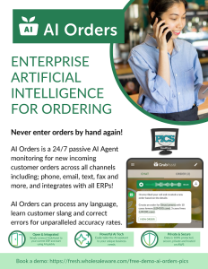 GrubMarket AI Orders is easily integrated with PICS software