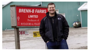 Shawn Brenn of Brenn-B Farms and Chair of the Ontario Fruit and Vegetable Growers Association